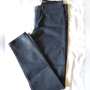 Victoria's Secret Black Coated Mid Rise Siren Jeans, Size 29